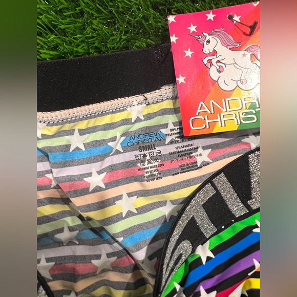 🩲 NEW! SMALL ANDREW CHRISTIAN STARS AND STRIPS BRIEFS - Picture 3 of 4